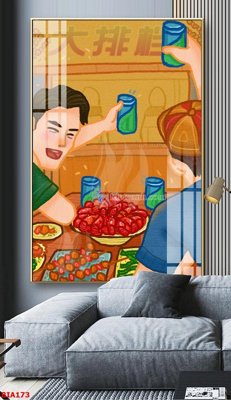 File ảnh Tranh quán bia nhậu BIA173 (gốc) in poster