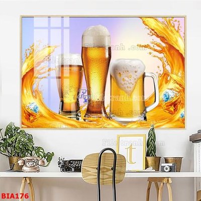 File PSD Tranh quán bia nhậu BIA176 (bản gốc) cho nhà in