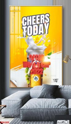 File ảnh Tranh quán bia nhậu BIA183 (gốc) dùng in Pano