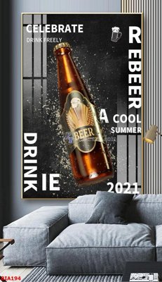 File tranh Tranh quán bia nhậu BIA194 (ảnh gốc) không bị mờ