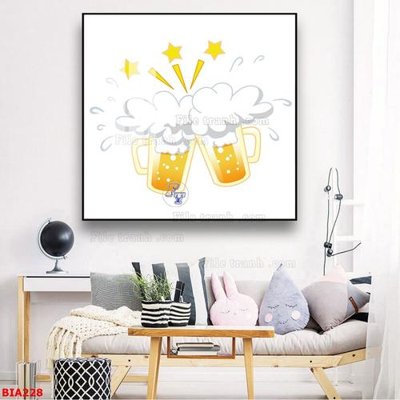 File gốc Tranh quán bia nhậu BIA228 (PNG) không nền chất lượng