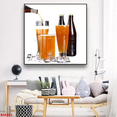 File gốc Tranh quán bia nhậu BIA261 (bản quyền) cho in ấn