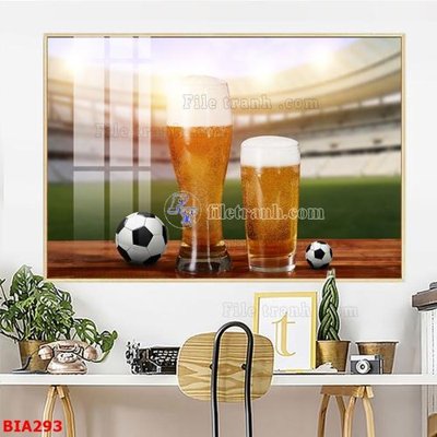Tải file Tranh quán bia nhậu BIA293 (ảnh gốc) in gạch 3D