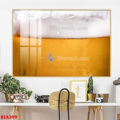 File PSD Tranh quán bia nhậu BIA299 (bản gốc) dễ dàng edit