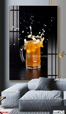 File tranh in tráng gương Tranh quán bia nhậu BIA309 (siêu nét)