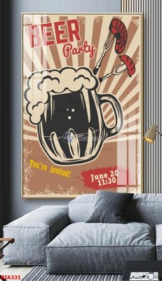 File ảnh Tranh quán bia nhậu BIA331 (gốc) in standee