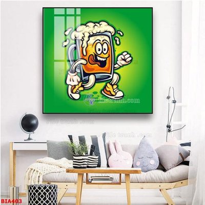 File in ấn chuyên nghiệp Tranh quán bia nhậu BIA403 (file gốc)