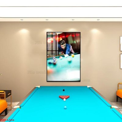 Tải file File tranh quán bida bi-a BILLARD BIDA504 (gốc) làm file quảng cáo