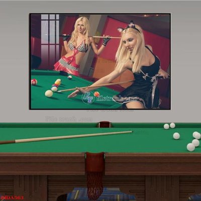 File tranh File tranh quán bida bi-a BILLARD BIDA563 (ảnh gốc) cho in ấn kỹ thuật số