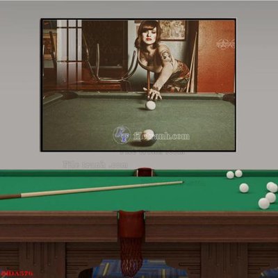 Tải file File tranh quán bida bi-a BILLARD BIDA576 (ảnh gốc) in tráng gương
