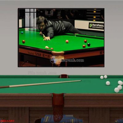 File PSD File tranh quán bida bi-a BILLARD BIDA587 (bản gốc) cho nhà in