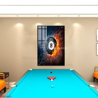 Ảnh gốc File tranh quán bida bi-a BILLARD BIDA625 (nét căng) in mica