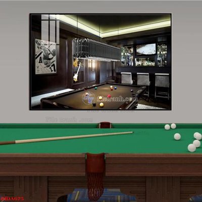 File tranh quảng cáo File tranh quán bida bi-a BILLARD BIDA675 (download file gốc)
