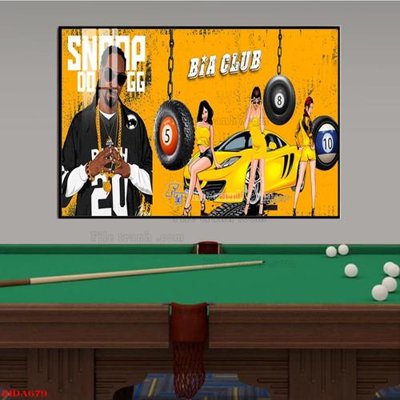 File gốc File tranh quán bida bi-a BILLARD BIDA679 (bản quyền) cho in ấn