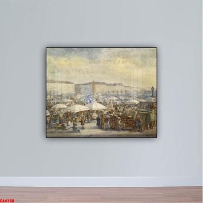 File PSD Tranh sơn dầu phong cảnh châu âu CA4150 (gốc) nhiều lớp (multi-layer)