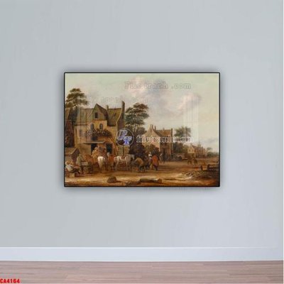 Chi tiết file gốc Tranh sơn dầu phong cảnh châu âu CA4164 (cho in tráng gương)