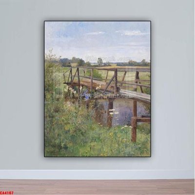 File gốc Tranh sơn dầu phong cảnh châu âu CA4167 (in tráng gương) sang trọng