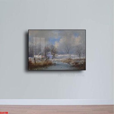 Tải file Tranh sơn dầu phong cảnh châu âu CA4198 (PSD) cho in ấn quảng cáo