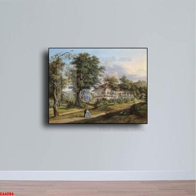 Tải xuống file tranh gốc Tranh sơn dầu phong cảnh châu âu CA4204 (PSD/TIFF)