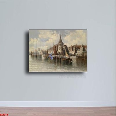 Tải file Tranh sơn dầu phong cảnh châu âu CA4214 (gốc) để in ấn ngay