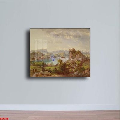 File gốc in ấn Tranh sơn dầu phong cảnh châu âu CA4216 độ phân giải cao