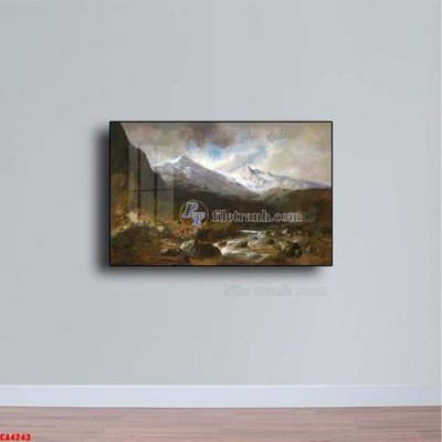 Cung cấp file tranh gốc Tranh sơn dầu phong cảnh châu âu CA4243 độc quyền