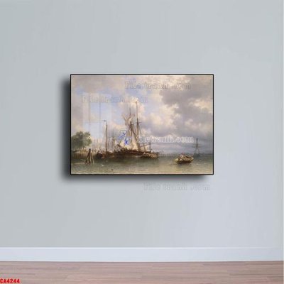 File gốc in tráng gương Tranh sơn dầu phong cảnh châu âu CA4244 chi tiết