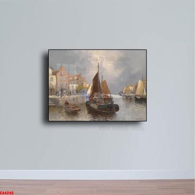 Tải file gốc Tranh sơn dầu phong cảnh châu âu CA4245 (in không vỡ ảnh)