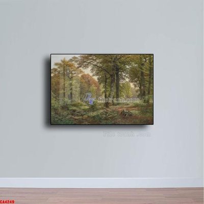 Download file gốc Tranh sơn dầu phong cảnh châu âu CA4249 (in mica) 3D