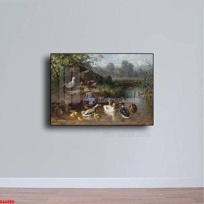 File gốc Tranh sơn dầu phong cảnh châu âu CA4263 (in 3D) cho trang trí