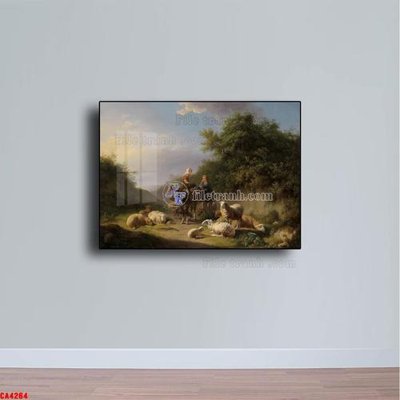 Tải file Tranh sơn dầu phong cảnh châu âu CA4264 (gốc) làm file thiết kế