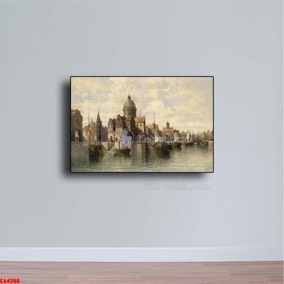 File tranh Tranh sơn dầu phong cảnh châu âu CA4266 (bản gốc) treo tường