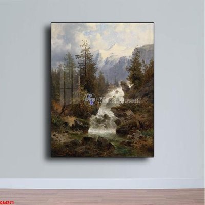 File gốc Tranh sơn dầu phong cảnh châu âu CA4271 (PNG) không nền chất lượng