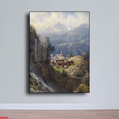 File tranh Tranh sơn dầu phong cảnh châu âu CA4274 (ảnh gốc) độc quyền