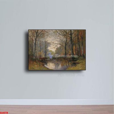 File in lụa Tranh sơn dầu phong cảnh châu âu CA4278 (tân cổ điển) Tranh sơn dầu phong cảnh châu âu CA4278