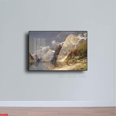File tranh Tranh sơn dầu phong cảnh châu âu CA4305 (ảnh gốc) không bị mờ