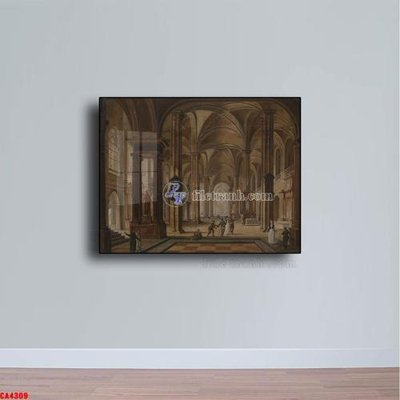 File gốc Tranh sơn dầu phong cảnh châu âu CA4309 (in ấn) màu sắc trung thực