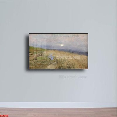 File gốc Tranh sơn dầu phong cảnh châu âu CA4352 (in 3D) nghệ thuật