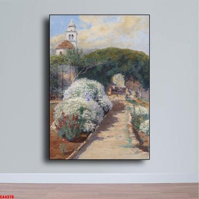 File tranh Tranh sơn dầu phong cảnh châu âu CA4376 (bản gốc) treo quán cafe