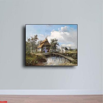 Tải về hình ảnh gốc Tranh sơn dầu phong cảnh châu âu CA4388 sắc nét