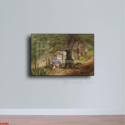 File gốc Tranh sơn dầu phong cảnh châu âu CA4392 (AI/EPS) cho in ấn