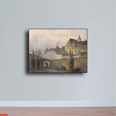 Mua file gốc Tranh sơn dầu phong cảnh châu âu CA4401 (PSD) tại Filetranh.com