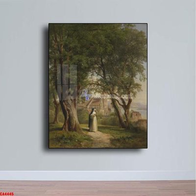 File gốc Tranh sơn dầu phong cảnh châu âu CA4445 (thiết kế) cho in ấn