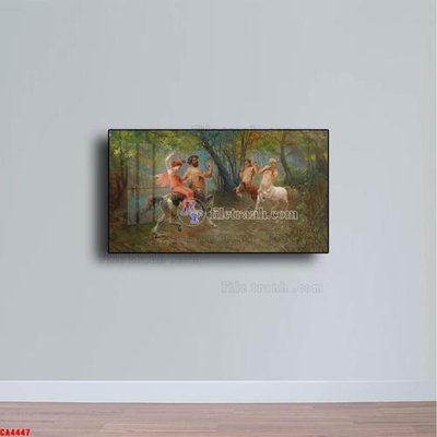 Ảnh mô tả file gốc in mica Tranh sơn dầu phong cảnh châu âu CA4447