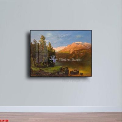 File gốc Tranh sơn dầu phong cảnh châu âu CA4458 (in lụa) tranh phong thủy