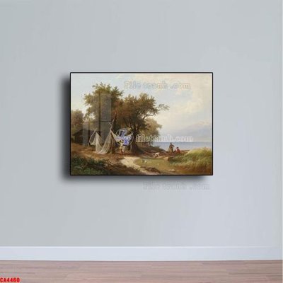 File gốc Tranh sơn dầu phong cảnh châu âu CA4460 (bản quyền) cho in ấn