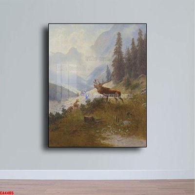 File in ấn cao cấp Tranh sơn dầu phong cảnh châu âu CA4465 (file gốc)