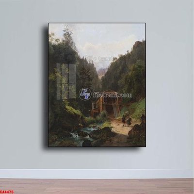 File tranh gốc Tranh sơn dầu phong cảnh châu âu CA4475 (bản đẹp) độc quyền