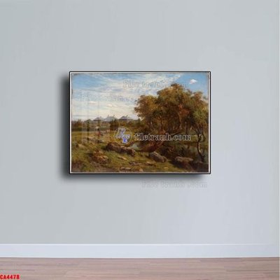Tải file Tranh sơn dầu phong cảnh châu âu CA4478 (gốc) làm file in ấn