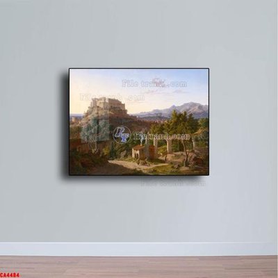 File ảnh Tranh sơn dầu phong cảnh châu âu CA4484 (gốc) in Hiflex